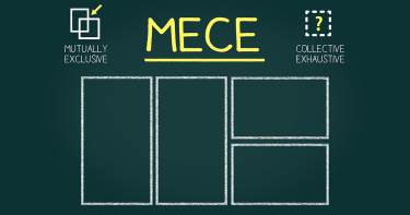 ビジネスにおける考え方の一つ、MECE（モレなくダブりなく）について