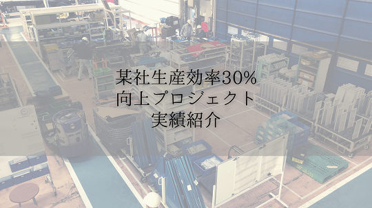 改善事例紹介！某社における生産効率30%向上活動について